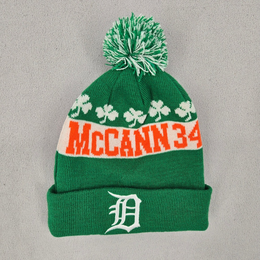 Detroit Tigers OSFM‎ Beanie St Patricks Day McCann 34 Sporty Lucky Hat